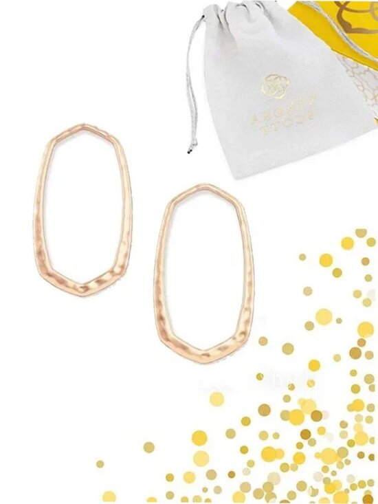 Kendra Scott Jewelry - Kendra Scott Rose Gold Zorte Open Frame Earrings